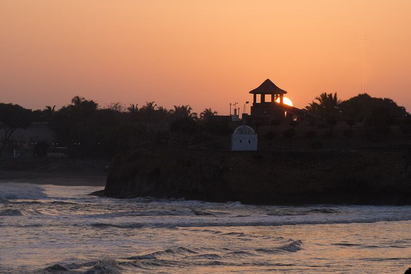 coucher de soleil à Diu