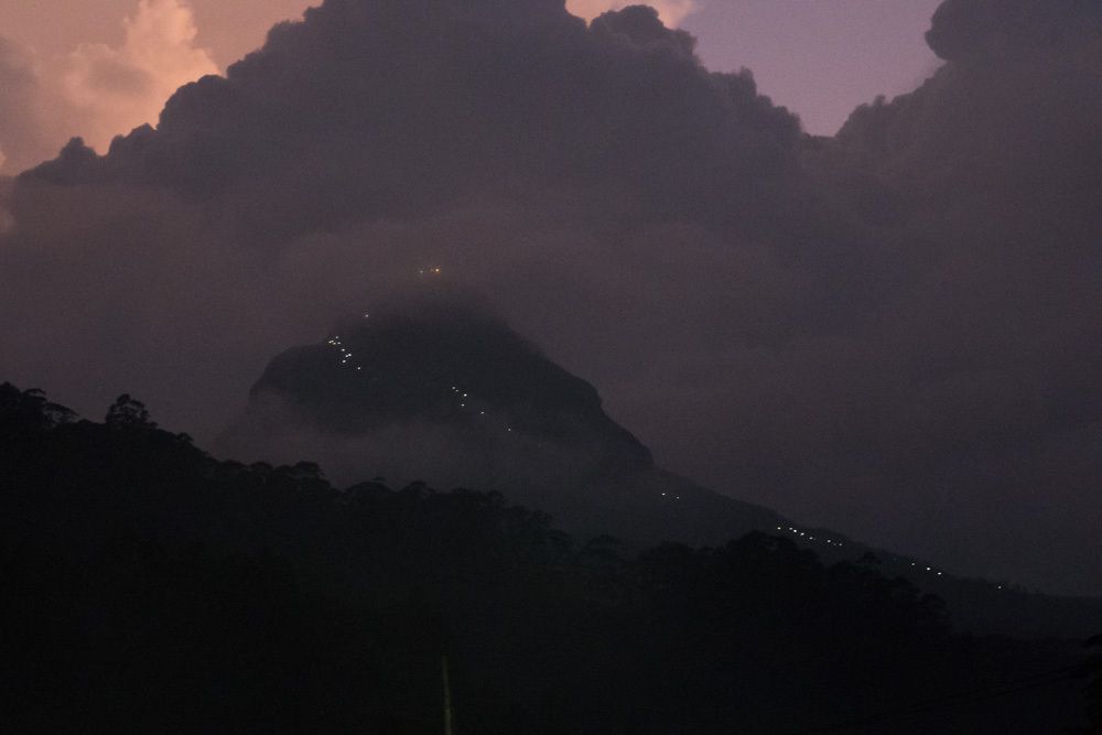 l'Adam's Peack dans les nuages