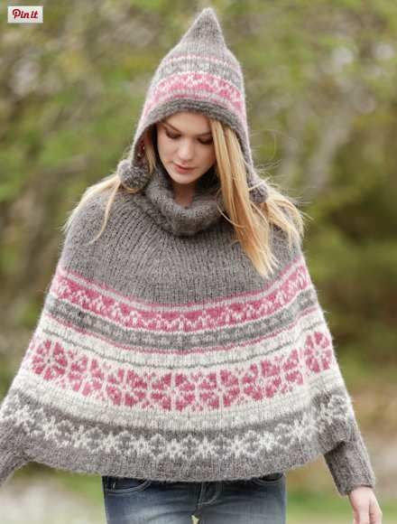 Tricot : modèles gratuits de bonnet et ponchos pour femme - Closeupfactory,  le blog d'Alfafa