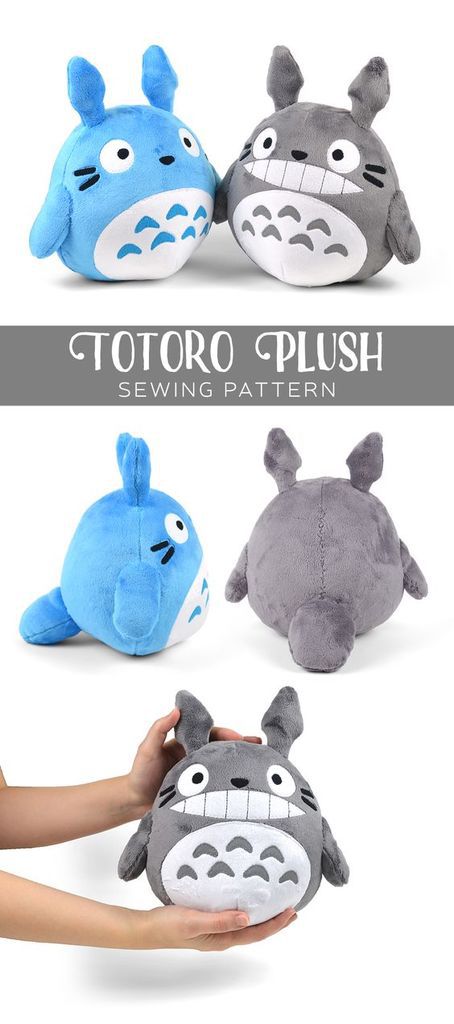 Patrons couture gratuits : Totoro, Eevee et de nombreuses peluches et sacs  à télécharger ! - Closeupfactory, le blog d'Alfafa