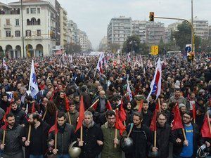 Grèce : à l'appel du syndicat de classe, le PAME, le peuple était dans la rue