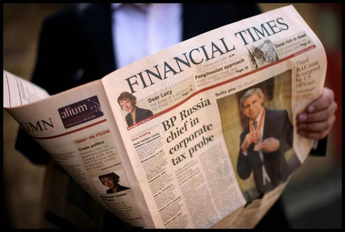 Le Financial Times : le mégaphone pour le meurtre de masse