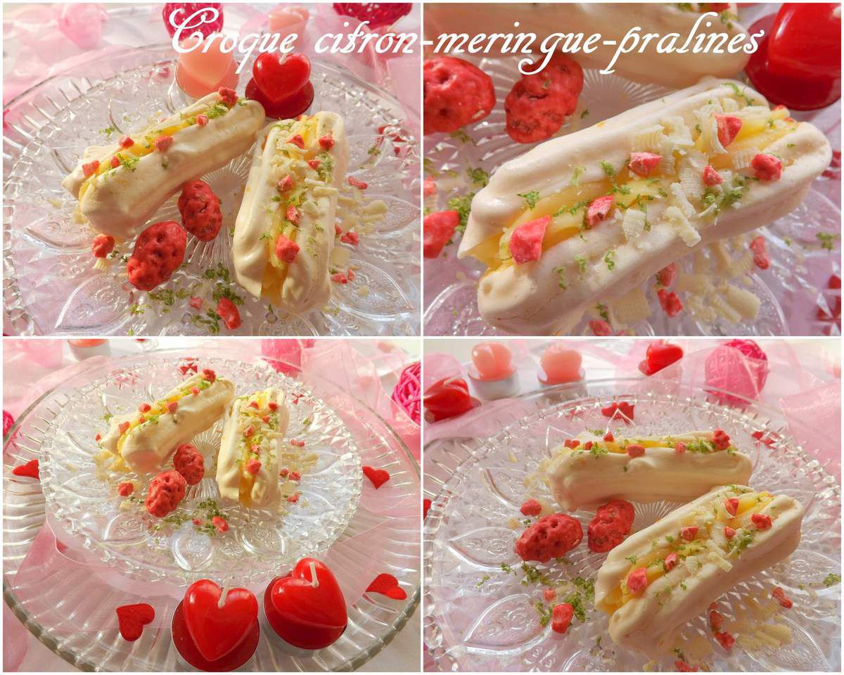 Croque citron-pralines-chocolat blanc de Christophe Michalak pour la St Valentin