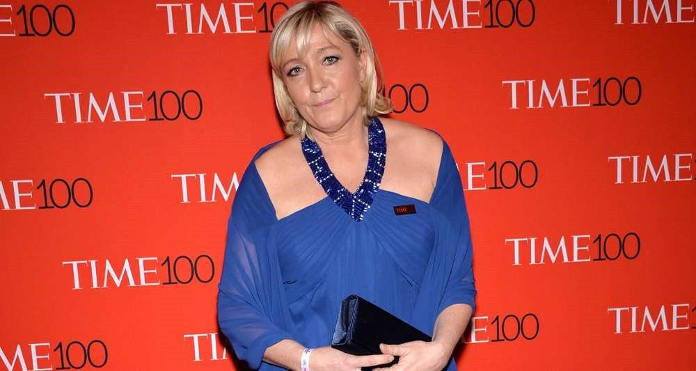     Marine Le Pen lors du gala organisé par le magazine américain Time à New York en avril 2015 – Elle fait en effet partie des cent personnalités les plus influentes dans le monde selon cette revue