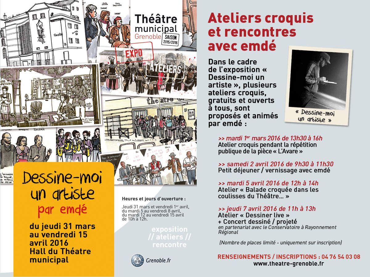 emdé au Théâtre Municipal // croquis de concert