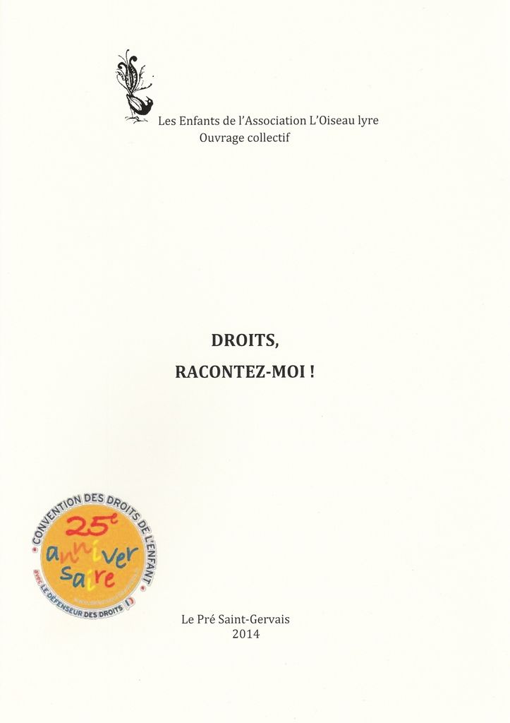 Livre "DROITS RACONTEZ-MOI!" 2014