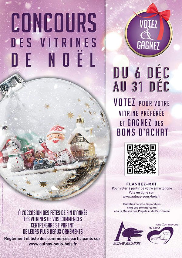 Concours des vitrines de Noël 2019 à Aulnay-sous-Bois - Aulnaylibre !