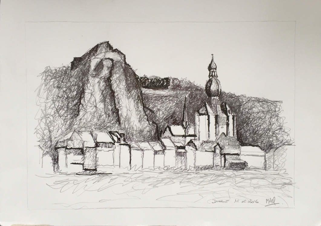 Dinant, ma ville natale dessinée par Marc Quatannens
