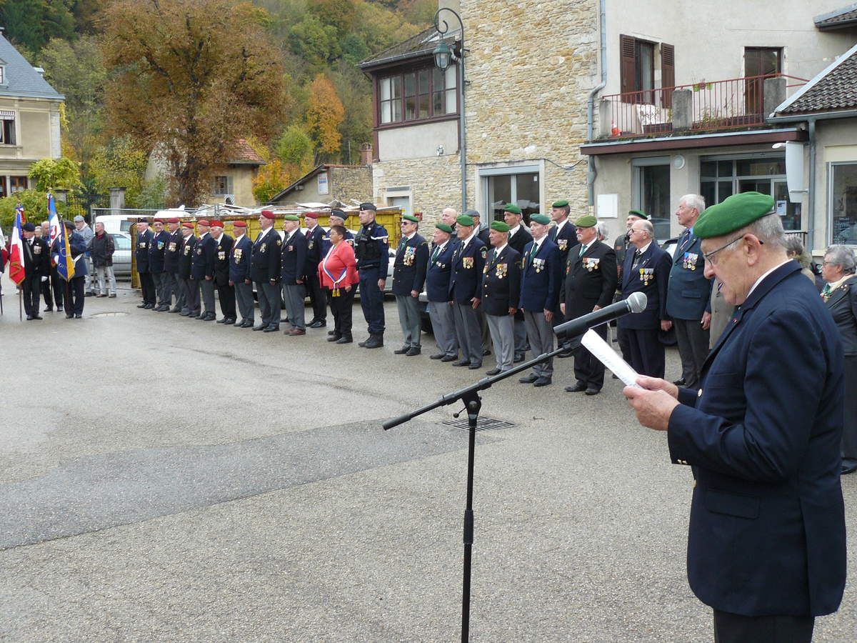 4 novembre 2017 La Balme Les Grottes, cérémonie annuelle en mémoire des morts de la Légion Etrangère et des soldats Morts pour la France