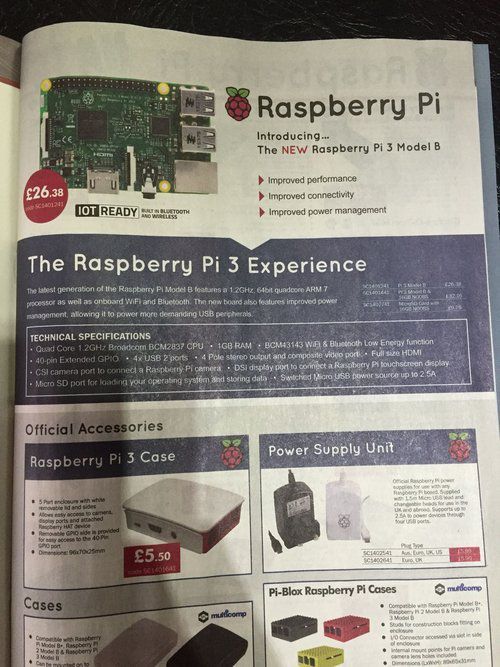 Le Raspberry Pi 3 arrive !