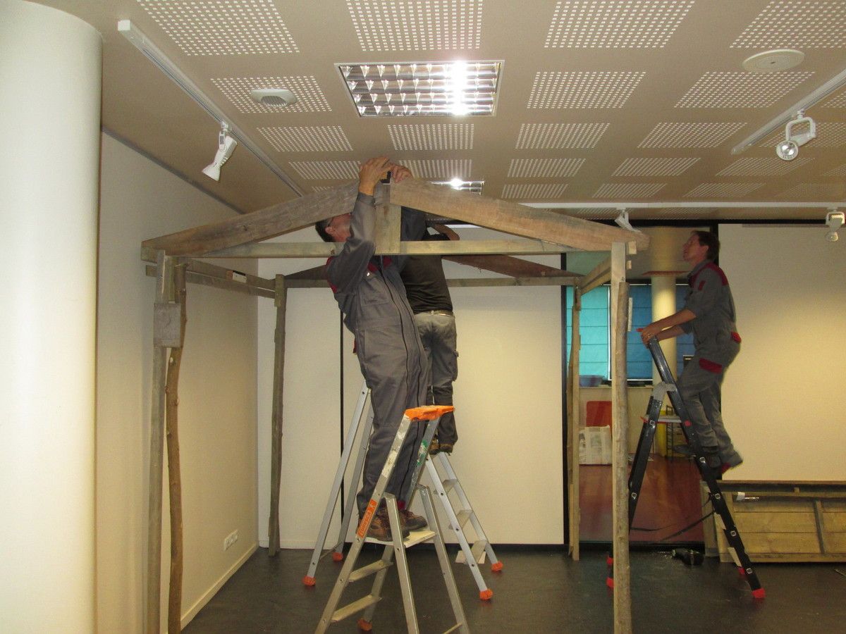 Les gorilles prennent pied ou premier jour d'installation