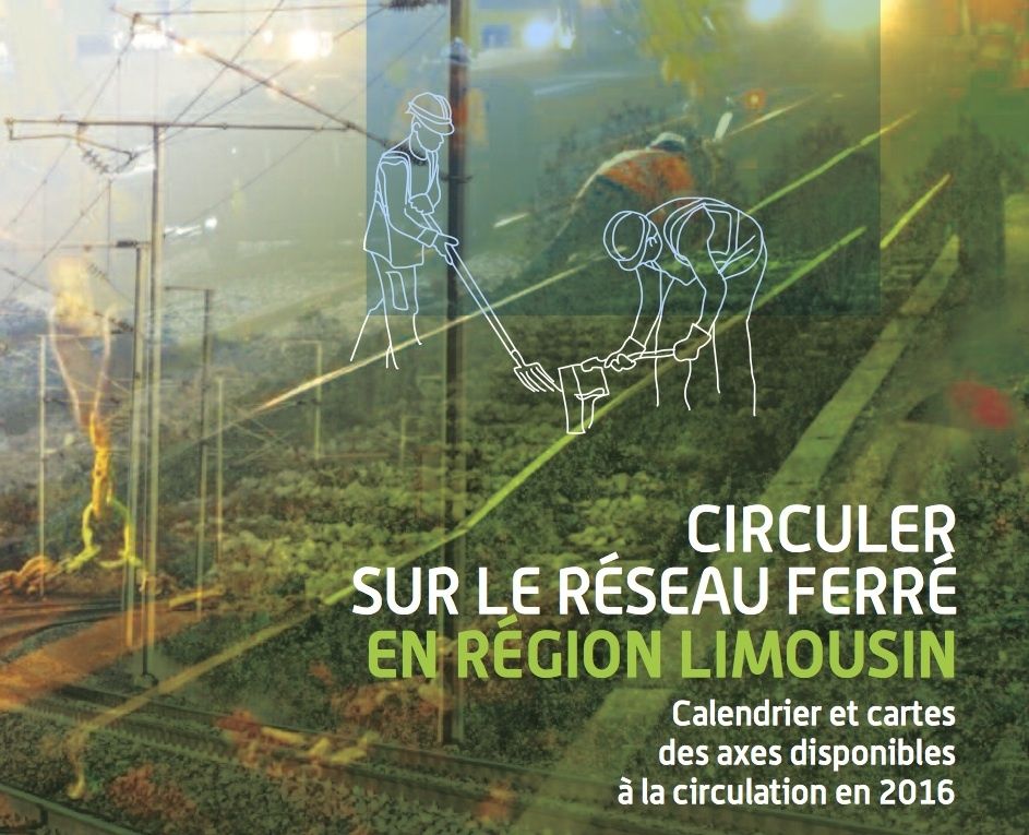 Calendrier de tous les travaux prévus en 2016 sur l'ensemble des lignes ferroviaires en Limousin