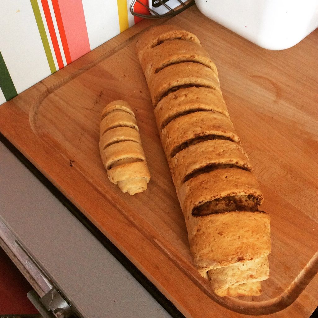 Le pain roulé à la pistache