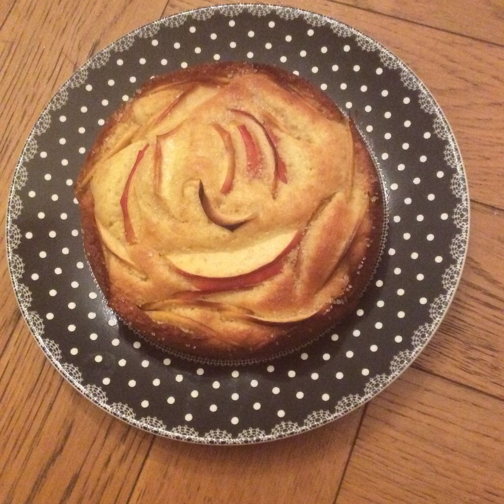 Ma demi-portion de biscuit madeleine aux pommes