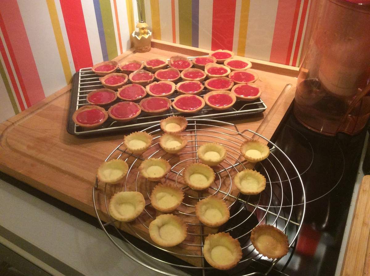 Mes minis tartelettes aux pralines roses