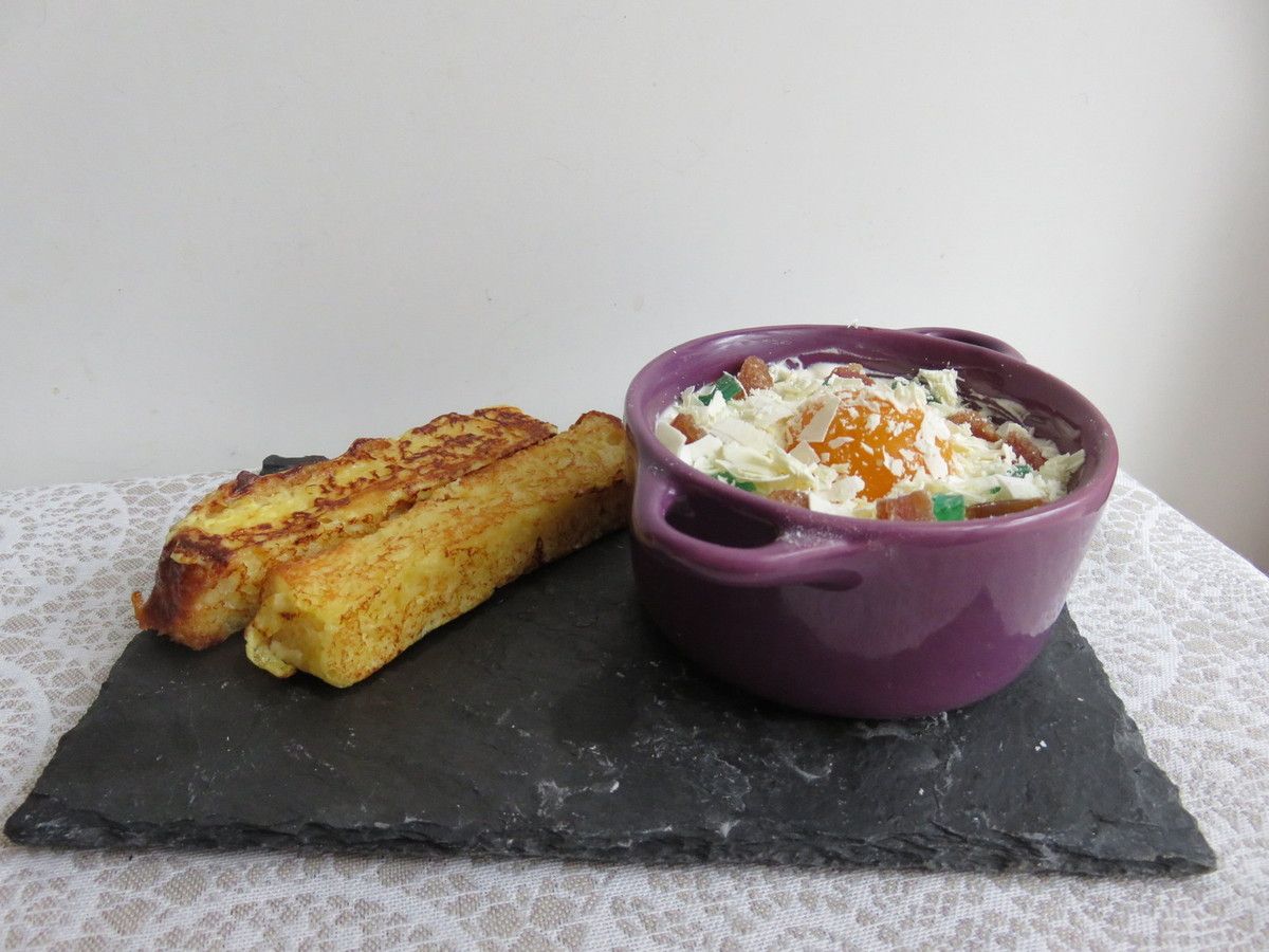 Mon oeuf cocotte en trompe l'œil
