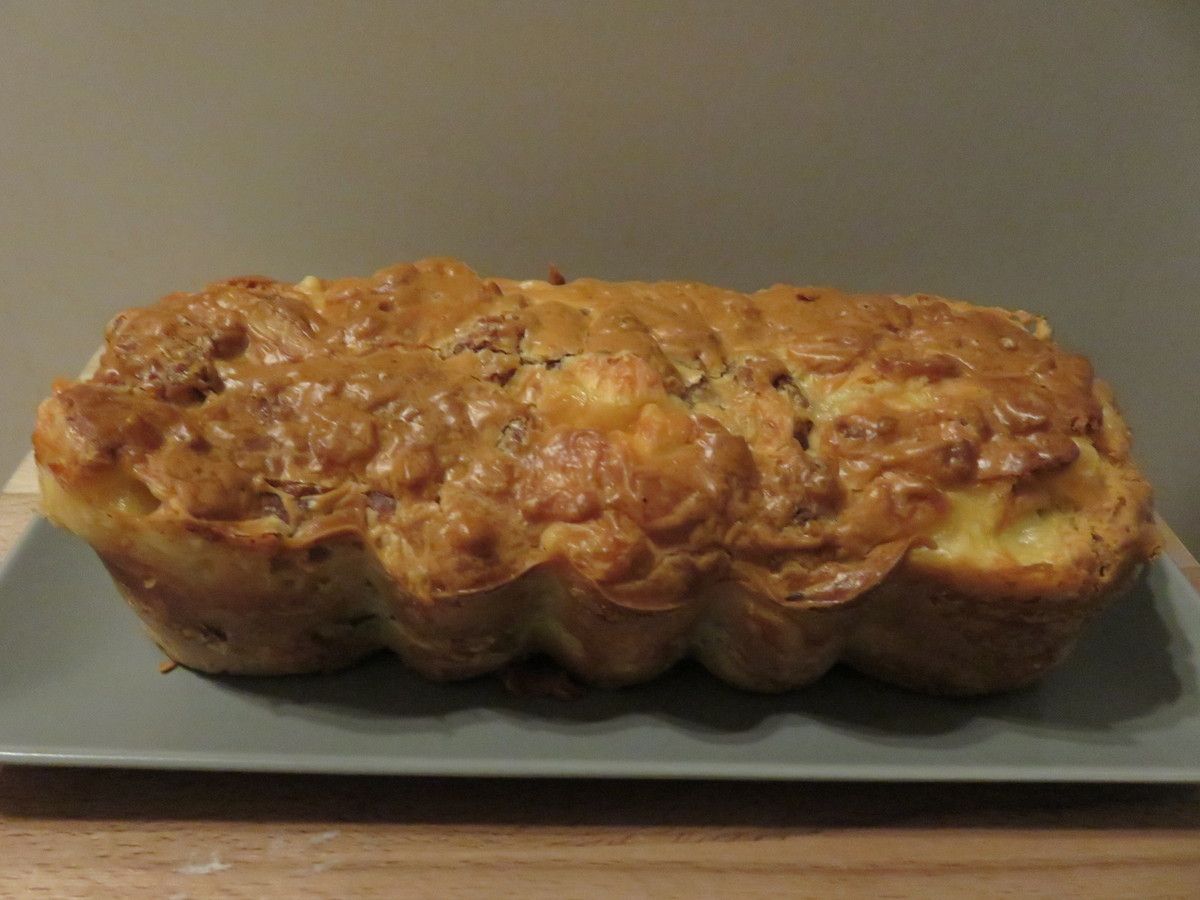 Mon cake Morteau raclette