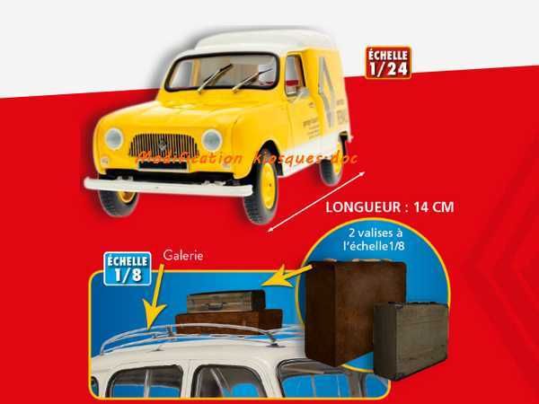 Maquette 1/8 d'une Renault 4L Export aux éditions Altaya