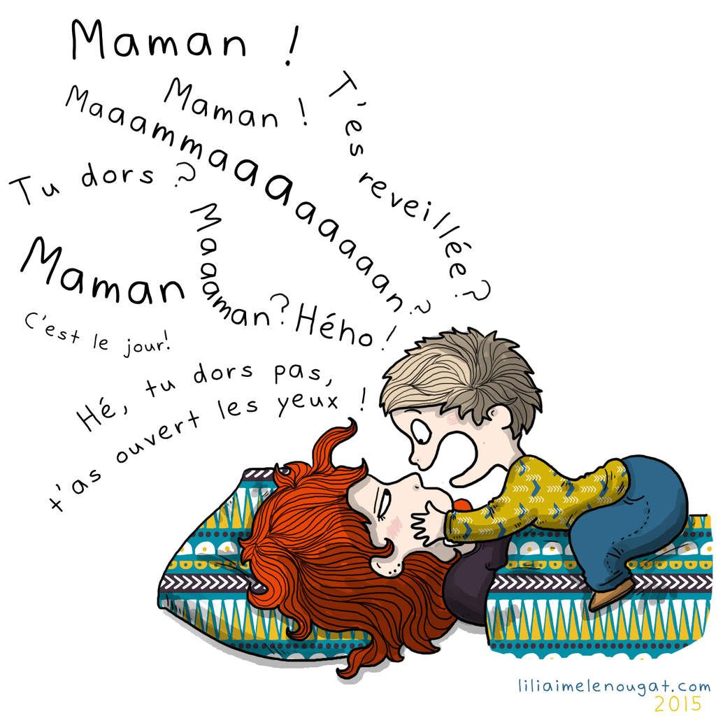 Le matin est lààààààà ! - Liliaimelenougat - blog BD et bébé - blog maman  et de fille - de l'illustration, de l'écologie et de l'humour