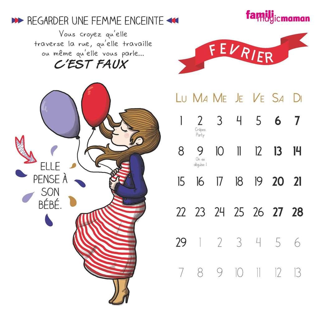 Calendrier 2016 // Famili - Magicmaman - Liliaimelenougat - blog BD et