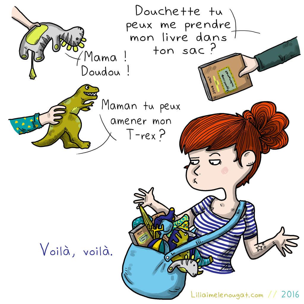 Le sac à main de Madame - Liliaimelenougat - blog BD et bébé - blog maman  et de fille - de l'illustration, de l'écologie et de l'humour