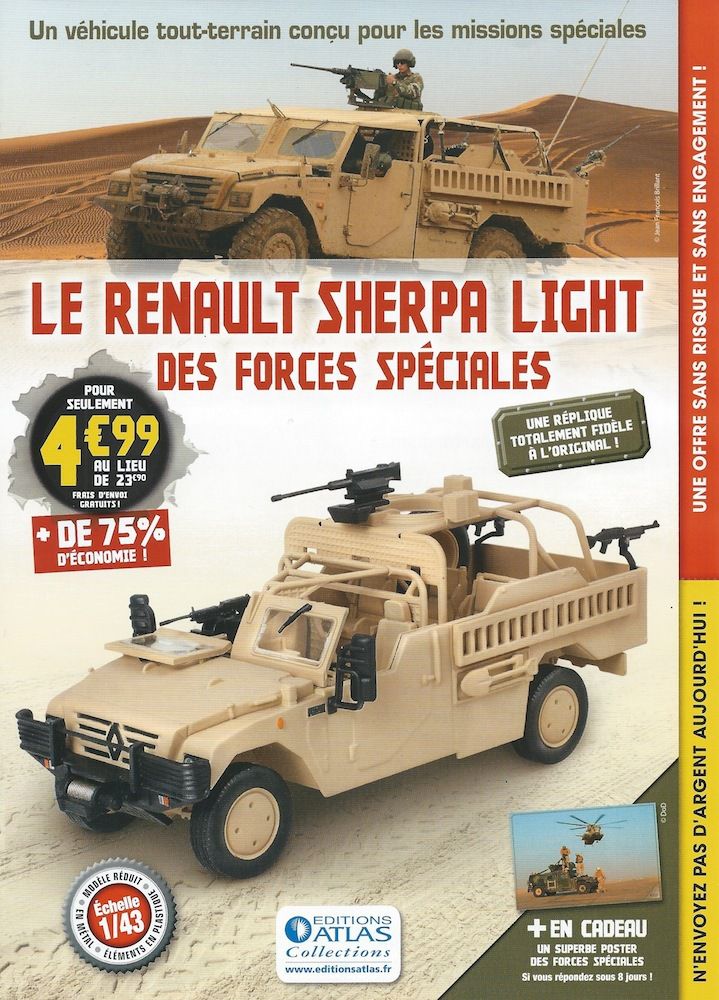 Sherpa Light Forces spéciales au 1/43 (Atlas/Ixo) 
