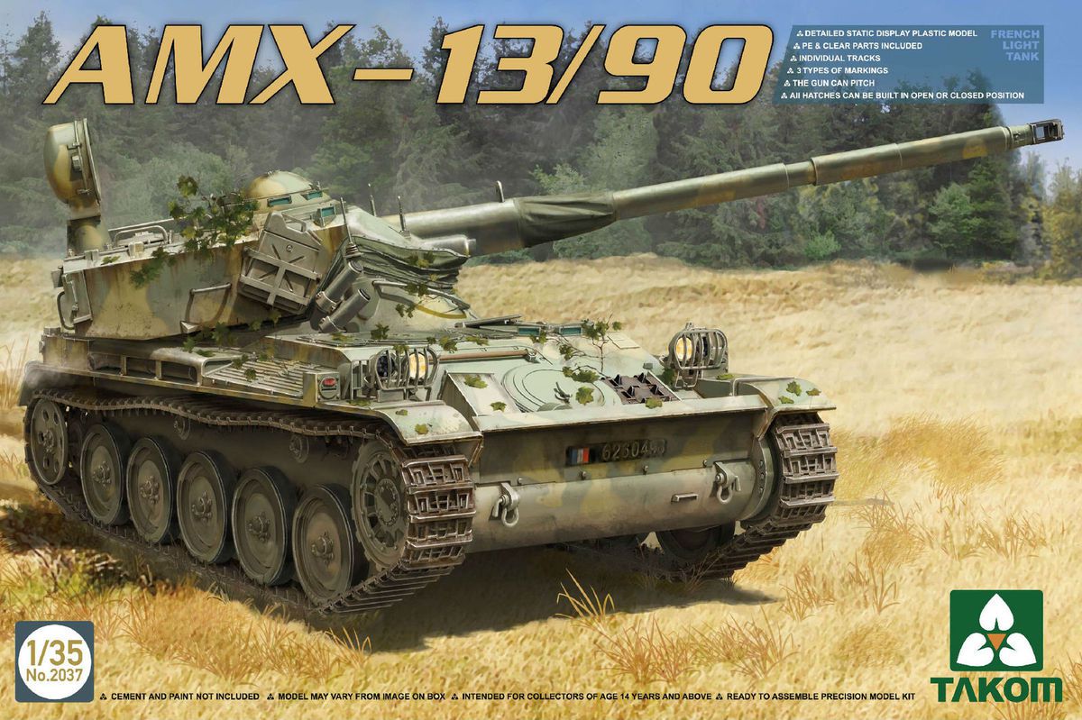 AMX-13, AML-60 et AML-90 au 1/35 (Takom et Tamiya)