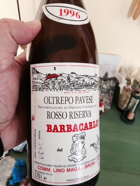 Le droit d’aînesse du Barbacarlo vin « unique » du Commendatore Lino Maga à Broni province de Pavie…« un grande vino contadino »