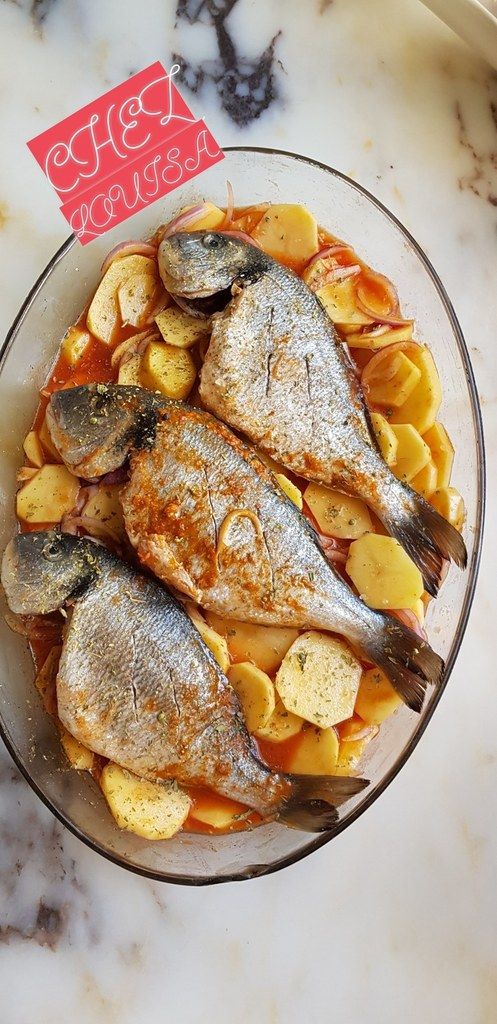 Pommes de terre et poisson au four - Le blog de lacuisinelouisa