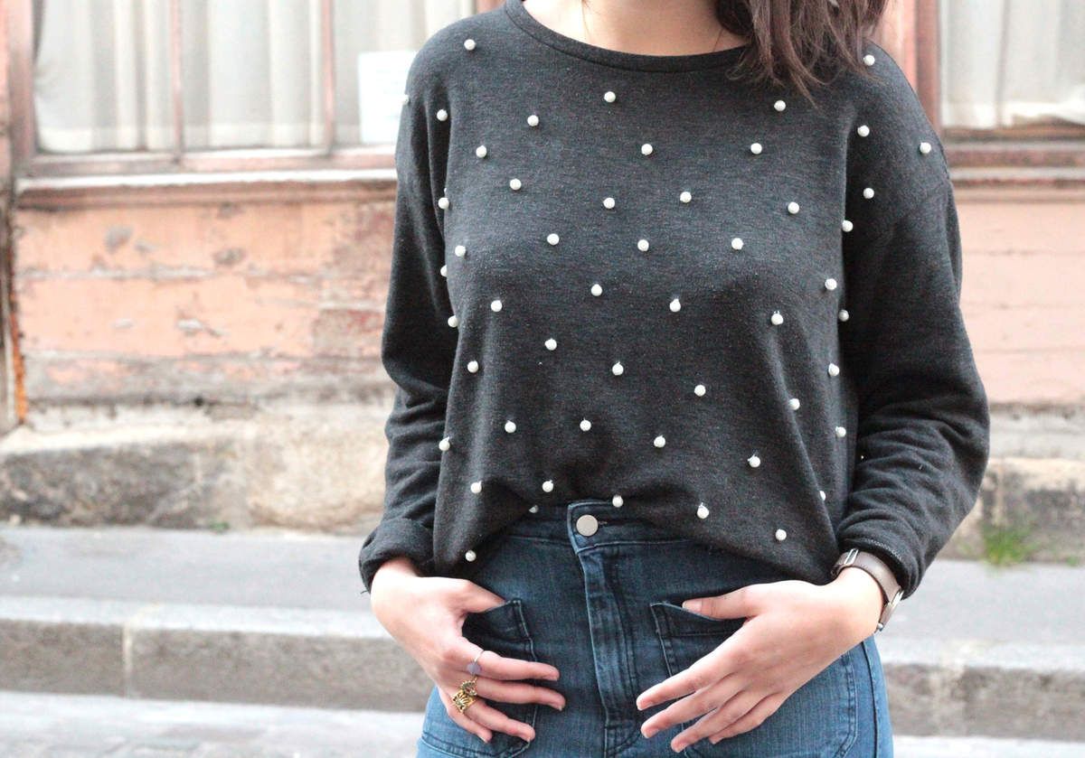 Customiser Un Pull Avec Des Perles DIY : Comment customiser un pull ? - PARADIS DE MODE