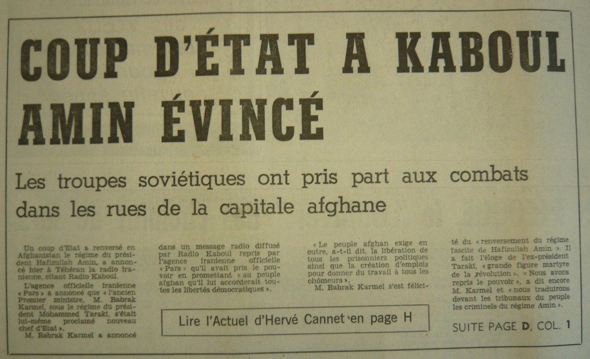 La Nouvelle République, 28 Décembre 1979.