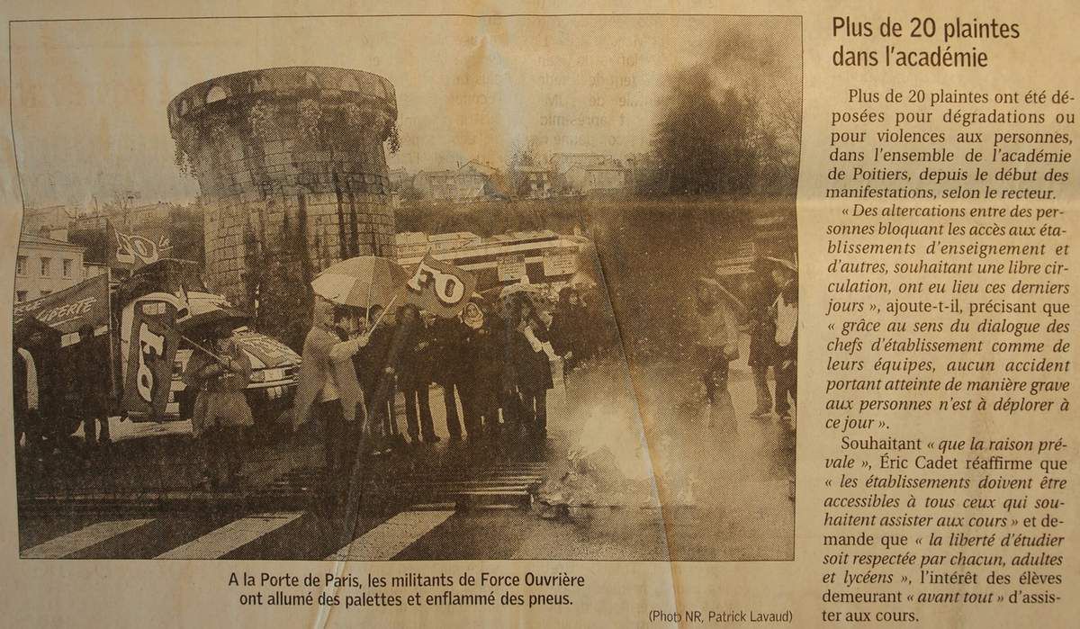 Mercredi 5 Avril 2006 : Poitiers bloquée, acte 2