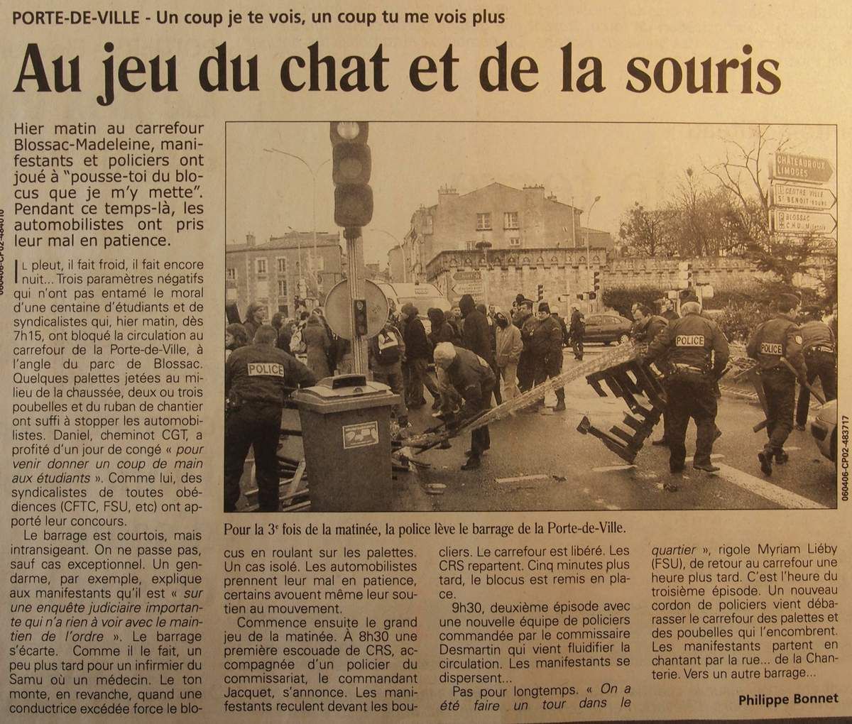 Mercredi 5 Avril 2006 : Poitiers bloquée, acte 2
