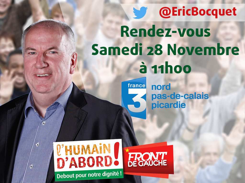 Eric Bocquet invité de La Voix est Libre samedi sur France 3