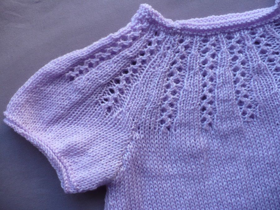 Petite robe tricot Lilas 