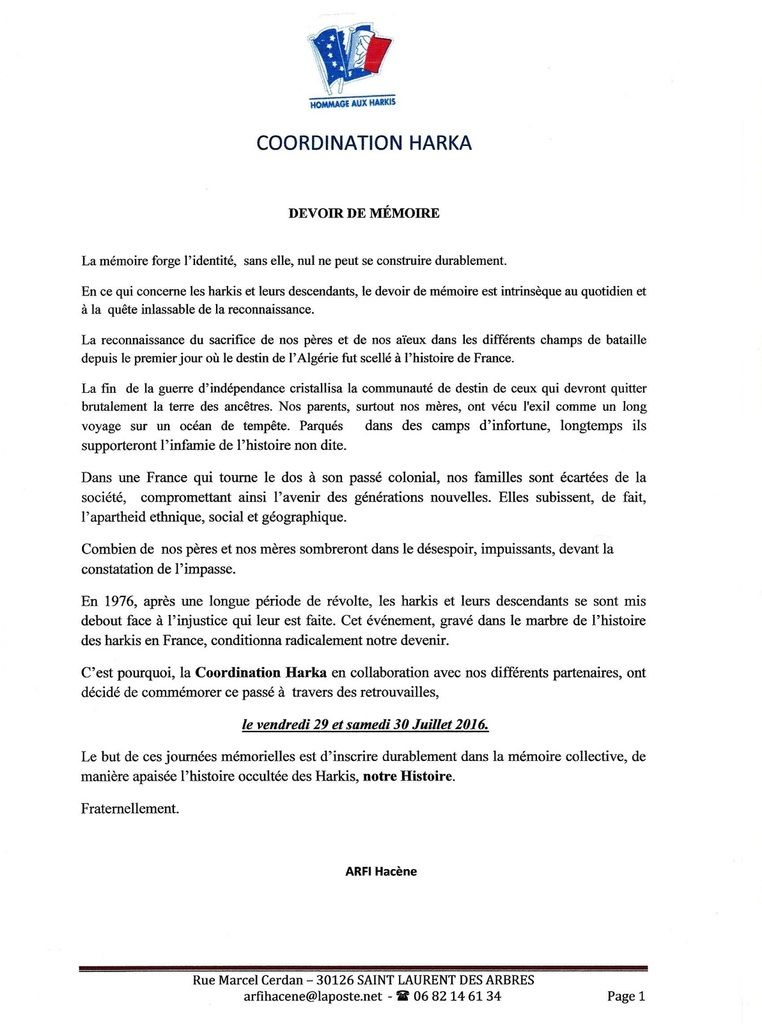 WEEK-END DU 29 ET 30 JUILLET 2016, À ST MAURICE L’ARDOISE (30) SOUS LE SIGNE DU RECUEILLEMENT ET DU SOUVENIR (3)