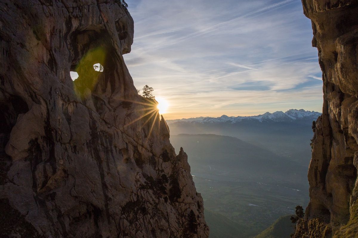 Un peu plus tard ; gros flare devant les deux trous mais je garde quand même