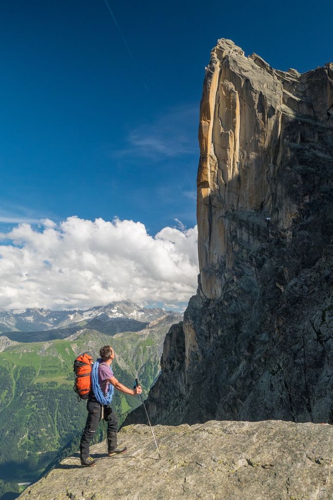 L'envie de revenir grimper cette face mais le niveau est doute un peu juste