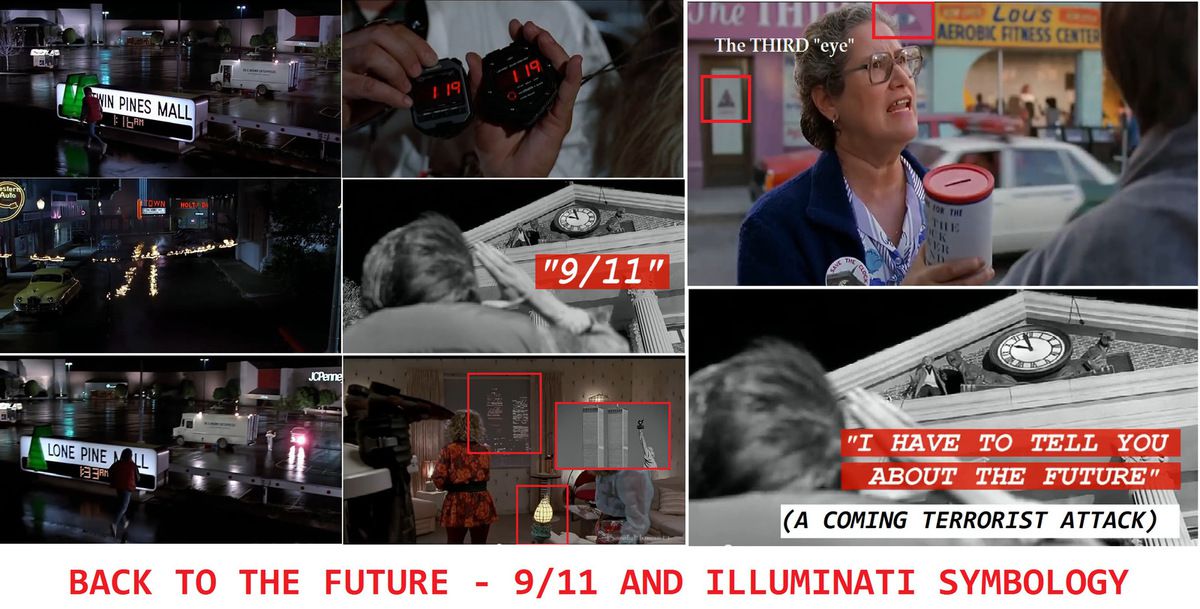 La película “Regreso al futuro” (1985) muestra el 11 de septiembre y la simbología illuminati cabalística