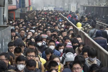 Chine : brouillards sur la ville...