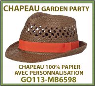 Chapeaux Garden Party en papier - GO113-MB6598