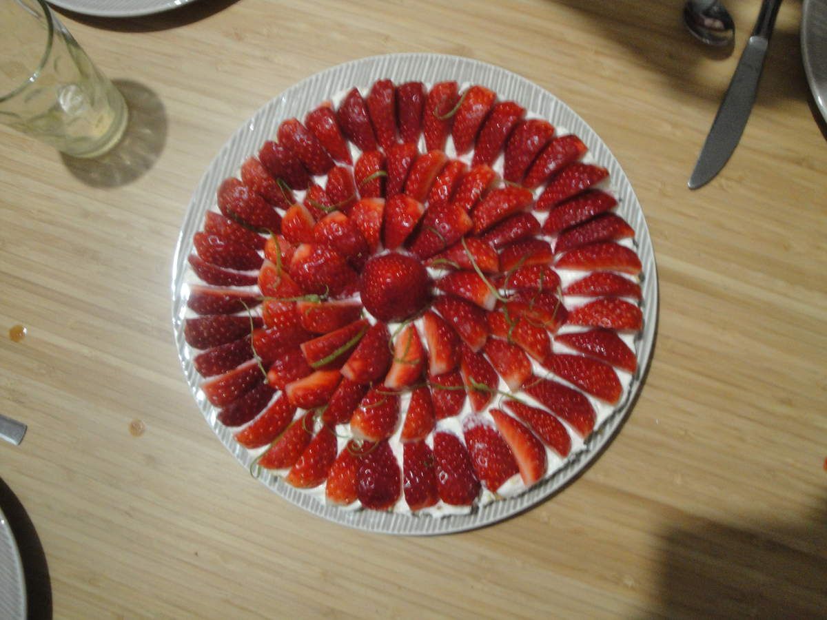 La tarte aux fraises du samedi soir.