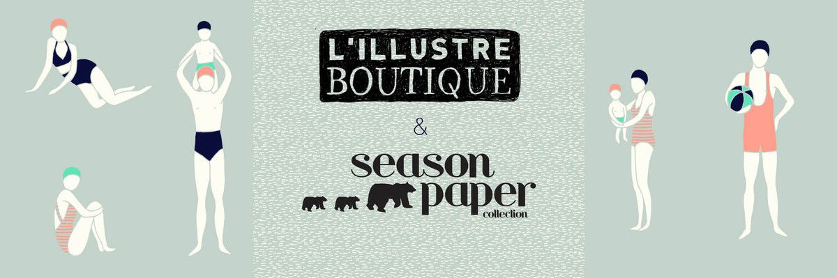 Vernissage de la vitrine Season Paper et des nouvelles illustrations éditées par la boutique