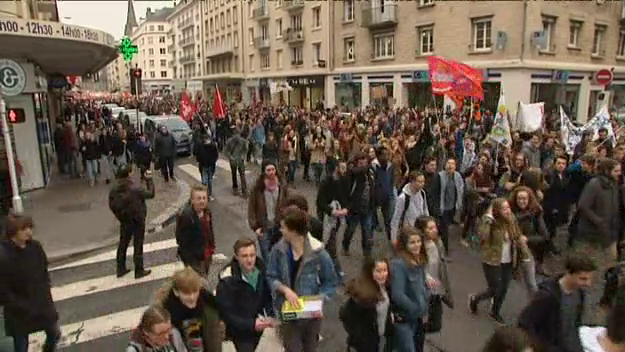 Loi travail: la ligue des droits de l'homme dénonce une répression contre les manifestants à Caen