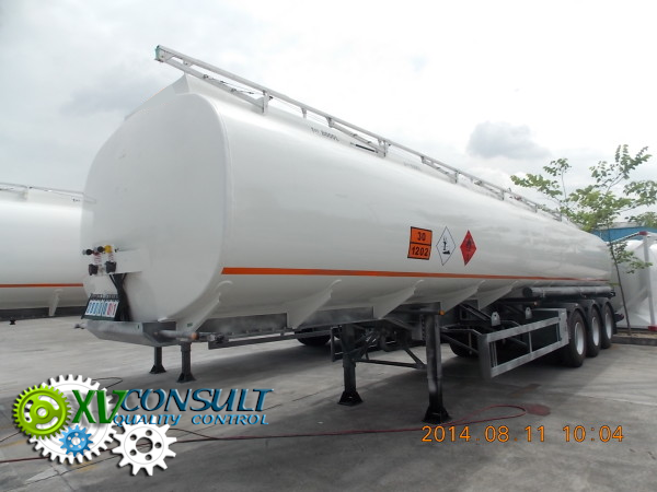 Fuel semi trailer 38000 Liters 3 axles  Q235