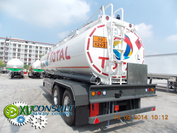 Fuel semi trailer 25000 Liters  Aluminium  2 axles  ADR