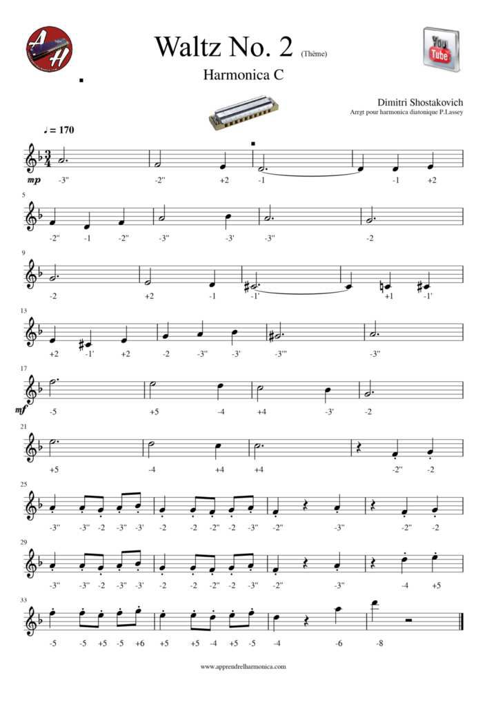 CD Partition Harmonica facile vol.1 