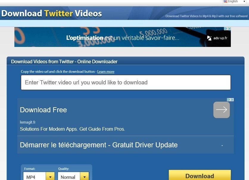 Web : Télécharger une vidéo d'un réseau social avec DownloadTwitterVideo
