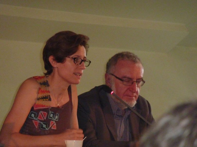 Coralie Delaume, le 20 septembre 2014, à Caen, lors de l'université de rentrée du MRC