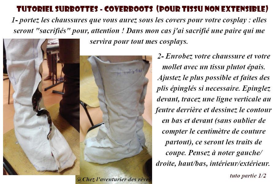 tuto cosplay] faire des surbottes / coverboots ! - Chez l'aventurier des  rêves